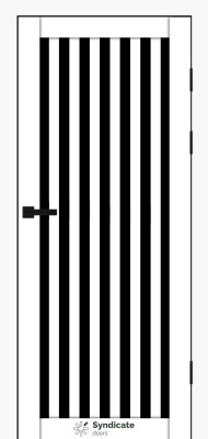 SD-PVC-125 Емалія бьянко скло BLK